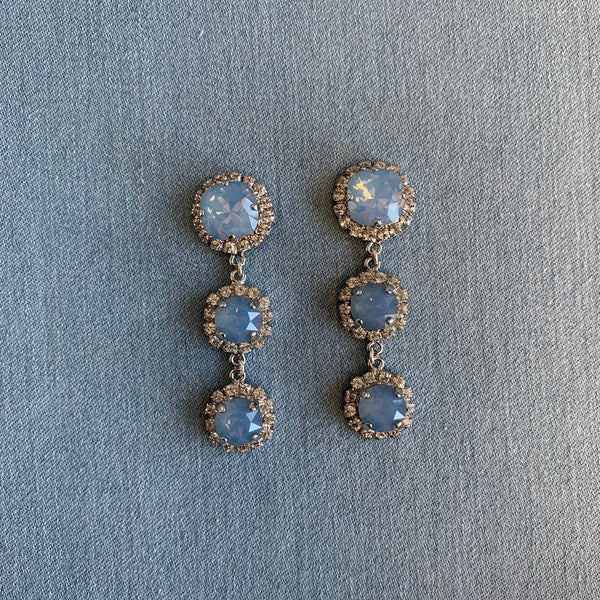 Halo statement earrings