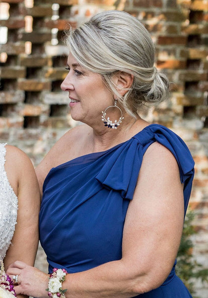 Malorie pearl crystal earring