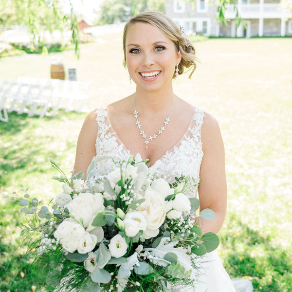 Crystal statement necklace