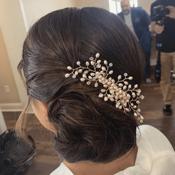 Pearl Hair Comb Faye Daniel Designs