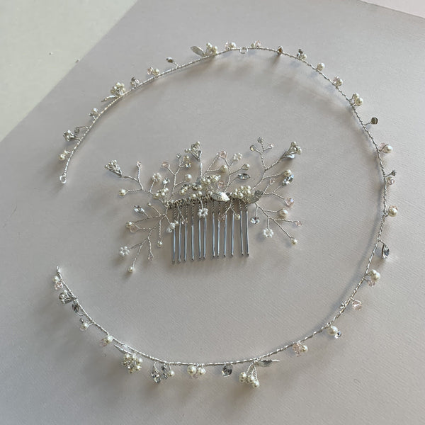 Julia halo & hair comb