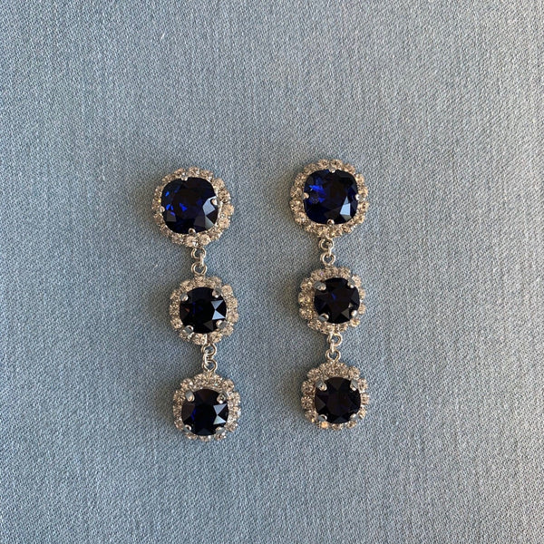 Halo statement earrings