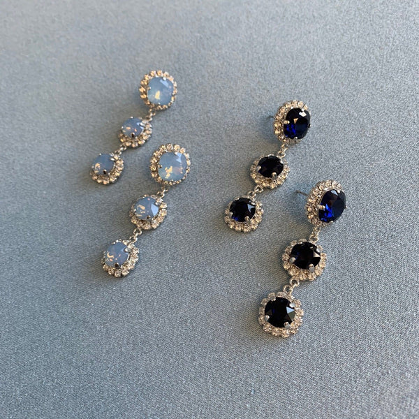 Halo statement earrings