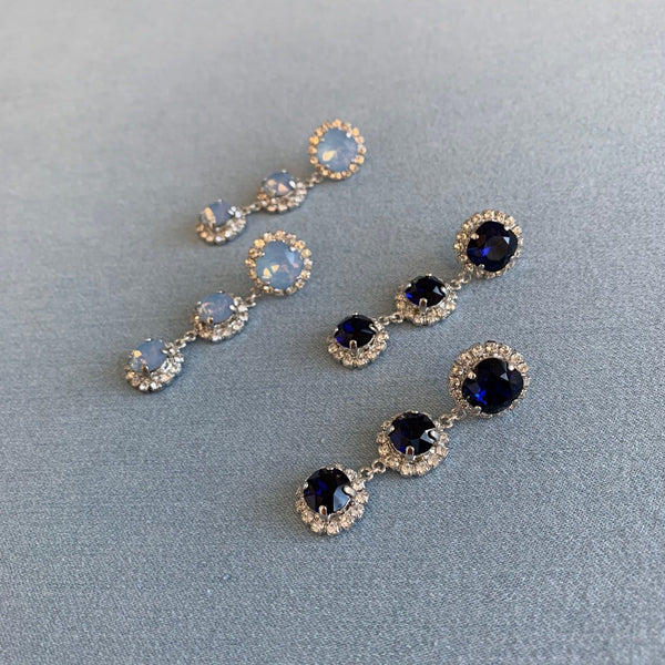 Halo statement earrings