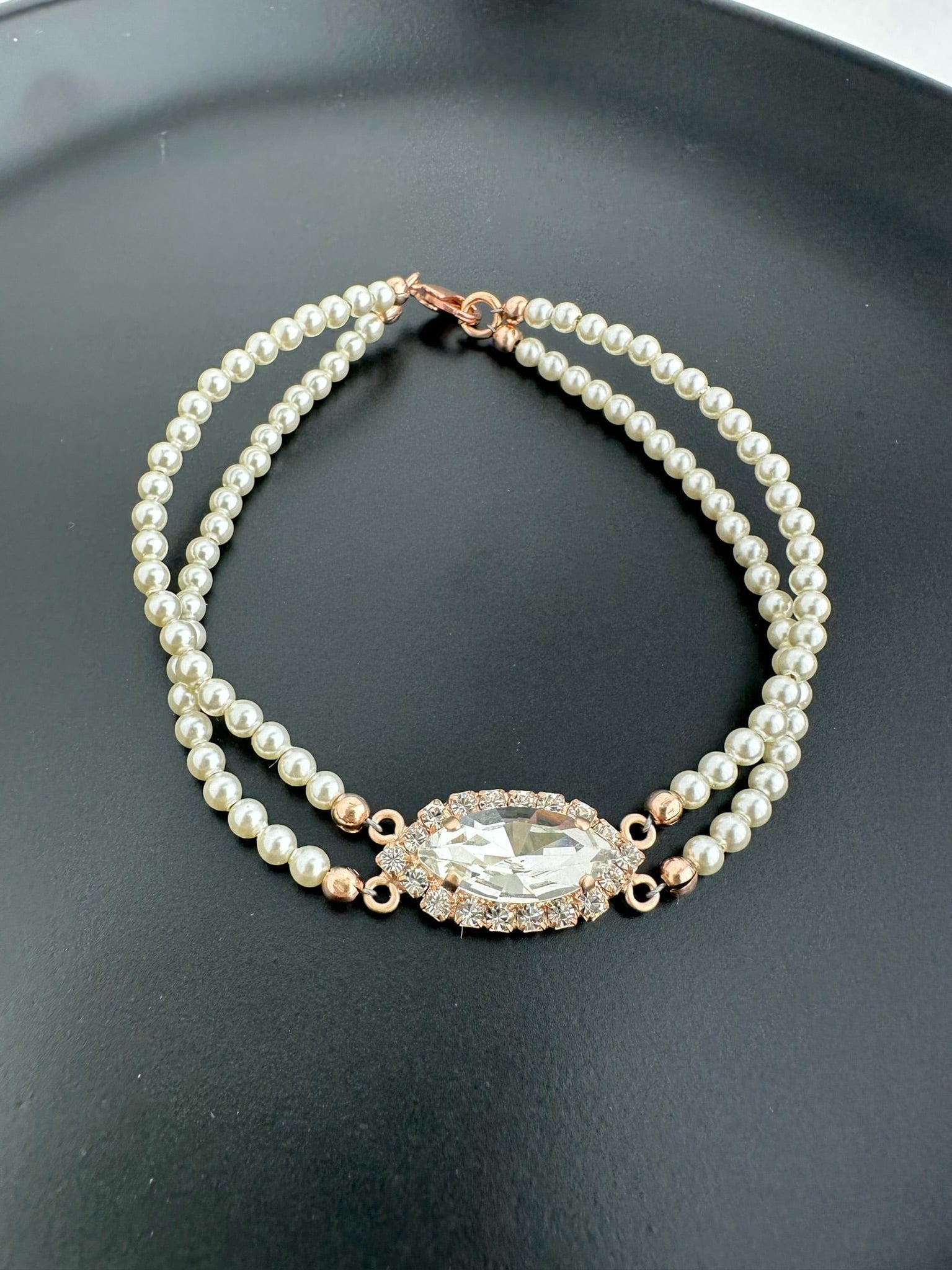 Pearl statement bracelet