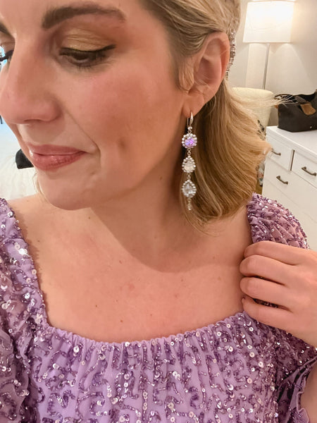 Iris Austrian crystal earring