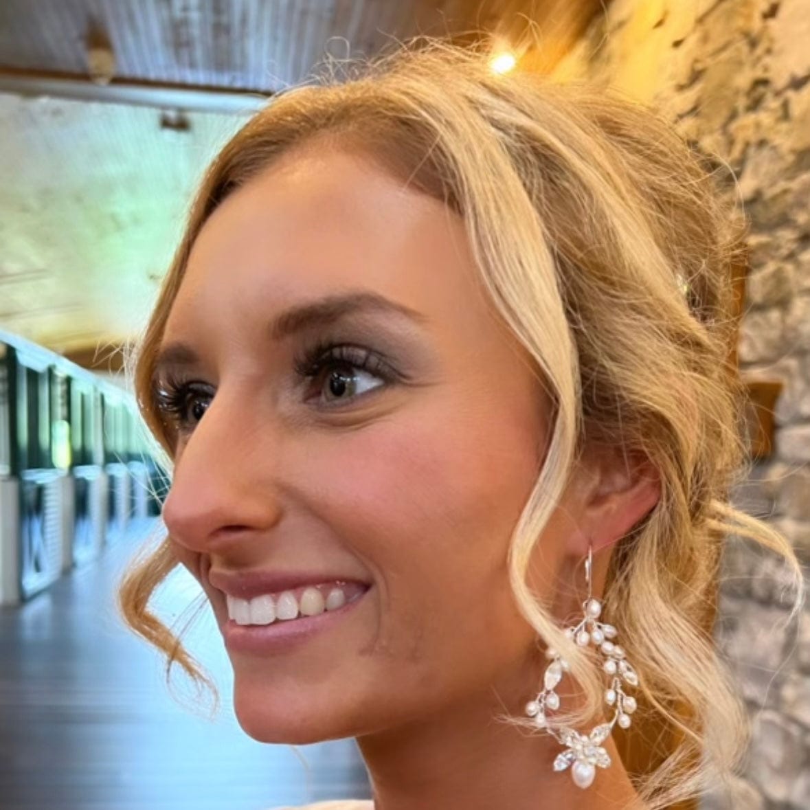 Gabriella Freshwater pearl & Austrian crystal earrings